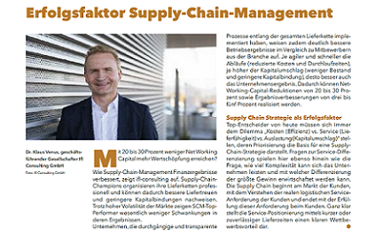 Wirtschaftsnachrichten - Erfolgsfaktor Supply-Chain-Management